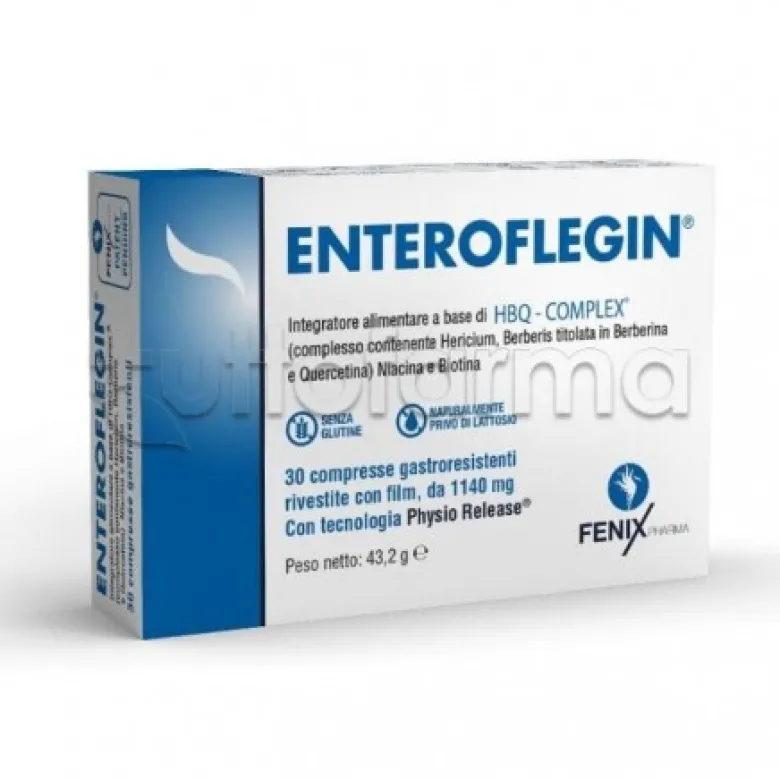 Enteroflegin Integratore per l'Intestino 30 Compresse