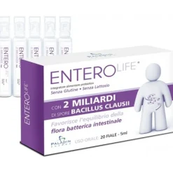 Enterolife 2 Miliardi Fermenti Lattici per Intestino Equivalente Enterogermina 20 Fiale Da 5ml
