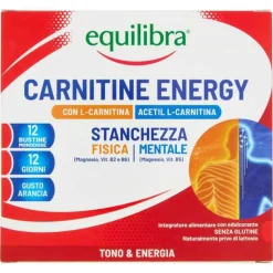 Equilibra Carnitine Energy per Energia e Concentrazione 12 Bustine da 78g