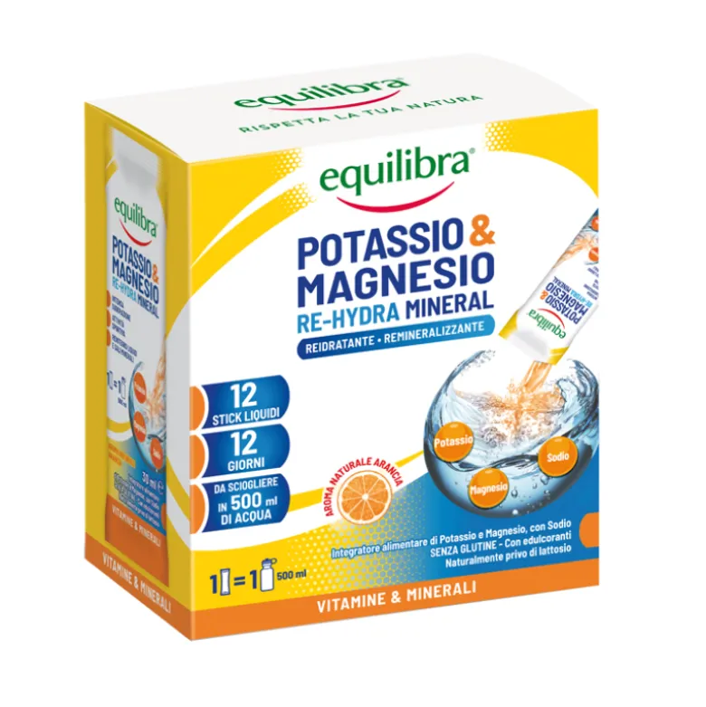 Equilibra Potassio e Magnesio Re Hydra Mineral 12 stick