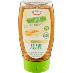 Equilibra Sciroppo di Agave dolcificante naturale per bevande e ricette 690 g