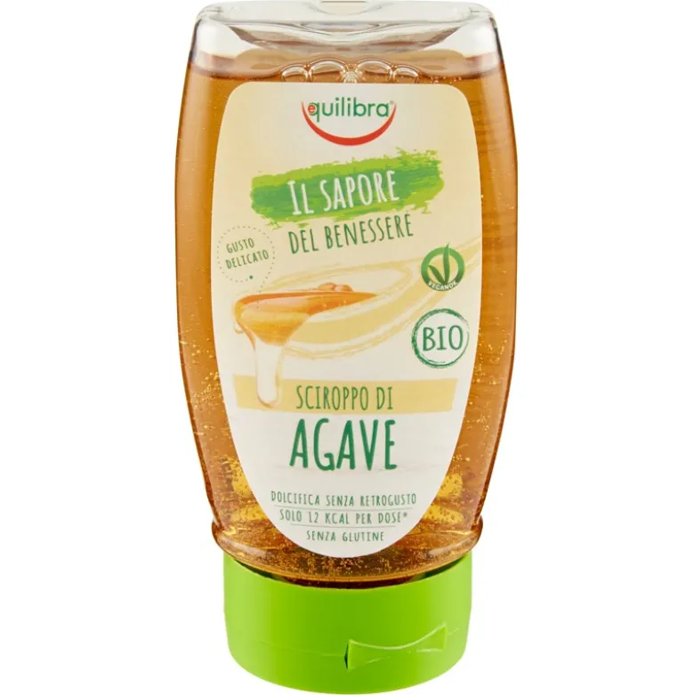 Equilibra Sciroppo di Agave dolcificante naturale per bevande e ricette 690 g