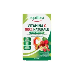 Equilibra Vitamina C 100% Naturale Integratore di Vitamina C 30 Compresse Masticabili