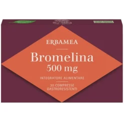 Erbamea Bromelina Integratore Alimentare Contro la Cellulite 30 Compresse