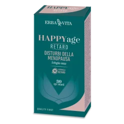Erba Vita Happyage Retard Integratore per i Disturbi della Menopausa 30 Compresse