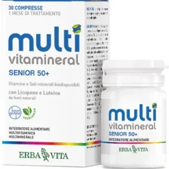Erba Vita Multivitamineral Senior 50+ Integratore Ricostituente 30 Compresse