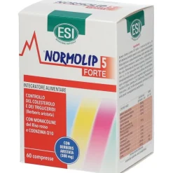 Esi Normolip 5 Forte Integratore per Colesterolo e Trigliceridi 60 Compresse