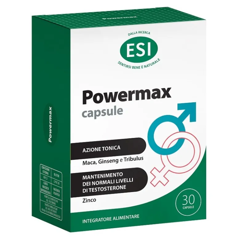 ESI Powermax Integratore Tonico per Stanchezza Fisica e Mentale 30 Capsule