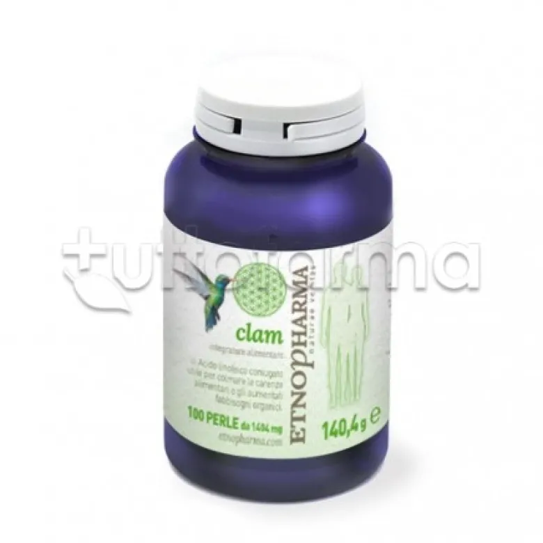 Etnopharma Clam Integratore per Stanchezza e Carenze Alimentari 100 Perle