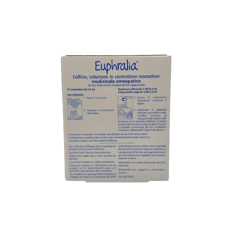 Euphralia Collirio Omeopatico Monodose 2 Confezioni da 30