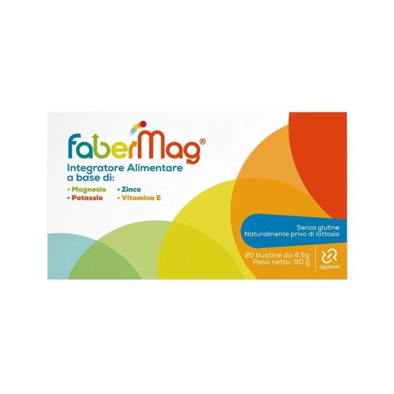FaberMag Integratore per Energia e Muscoli 20 Bustine da 4,5 g
