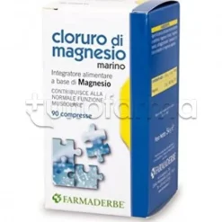 Farmaderbe Cloruro Magnesio Integratore per Muscoli 90 Compresse