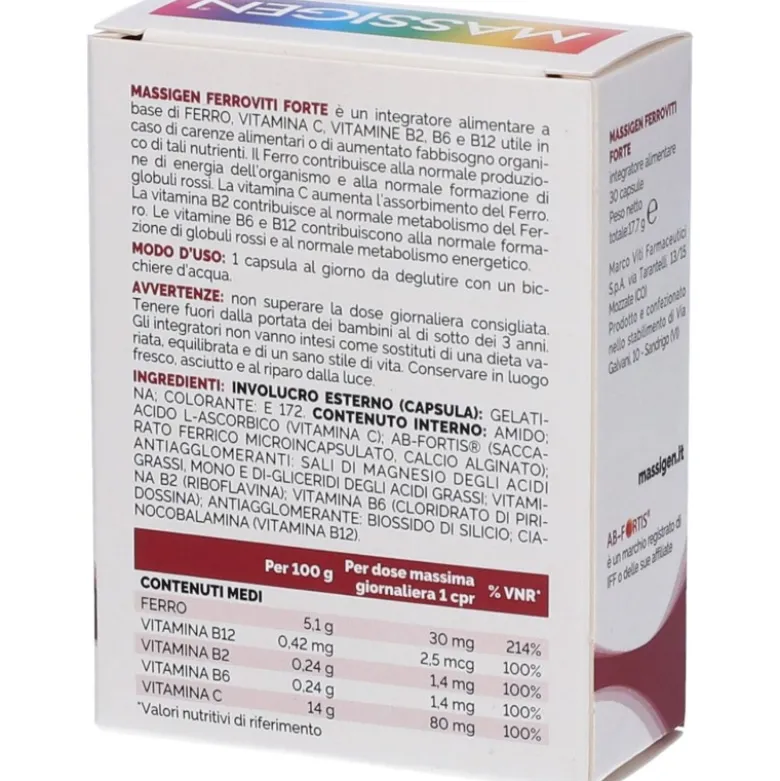 Ferroviti Forte Integratore di Ferro 30 Capsule