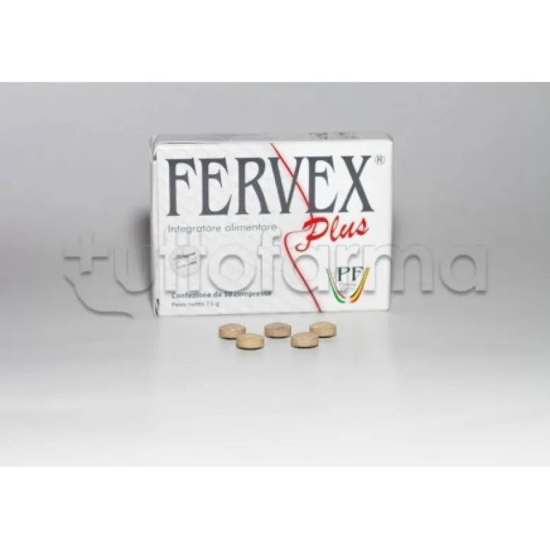 Fervex Plus Integratore con Ferro e Vitamine 30 Compresse