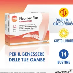 Flebinec Plus Integratore per Gambe e Microcircolo 14 Bustine