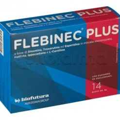 Flebinec Plus Integratore per Gambe e Microcircolo 14 Bustine