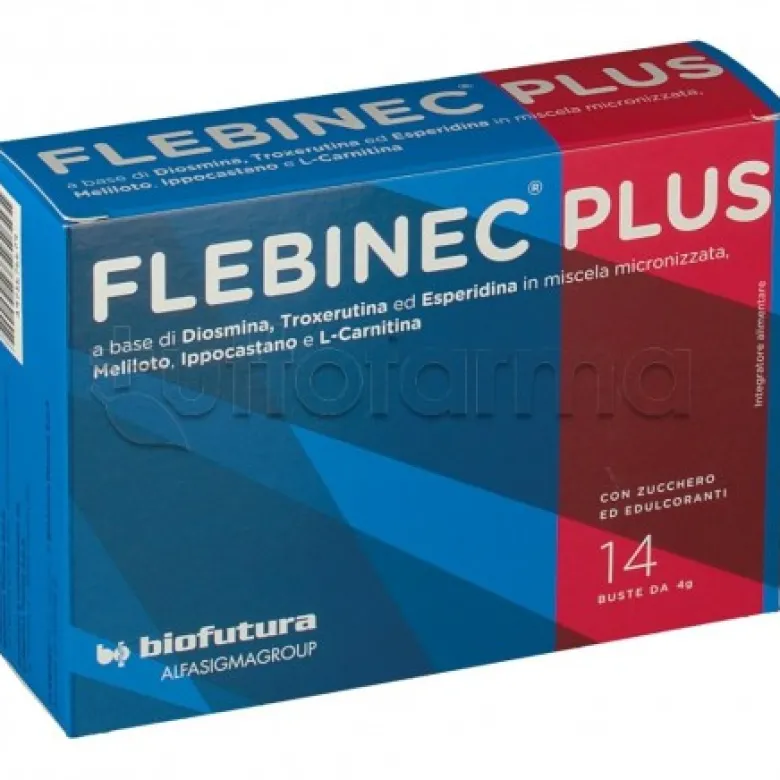 Flebinec Plus Integratore per Gambe e Microcircolo 14 Bustine
