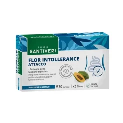 Flor Intollerance Attacco Integratore per Flora Intestinale 30 Capsule