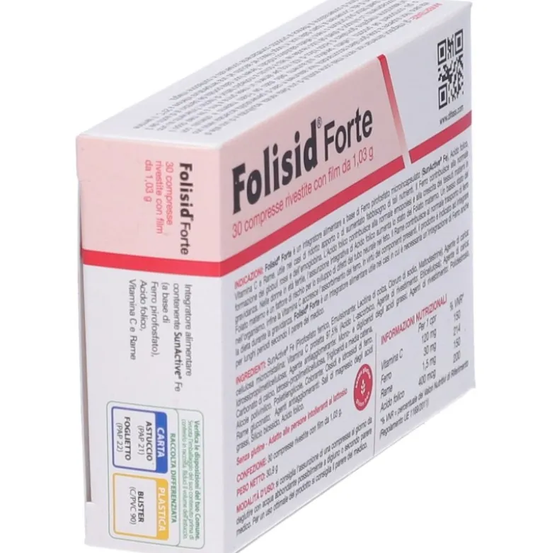 Folisid Forte Integratore di Ferro 30 Compresse