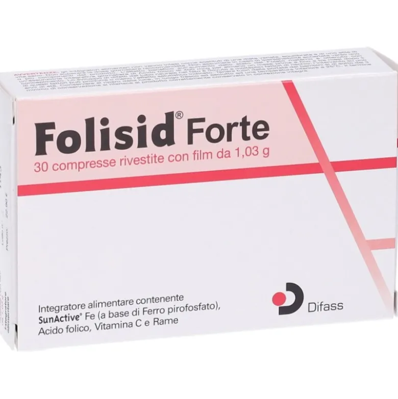 Folisid Forte Integratore di Ferro 30 Compresse