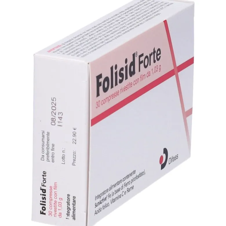 Folisid Forte Integratore di Ferro 30 Compresse