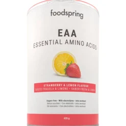 Foodspring EEA Integratore Aminoacidi Essenziali Gusto Fragola Limone 420g