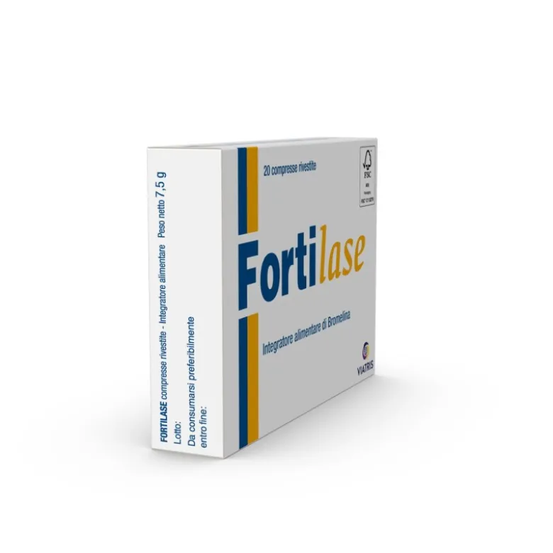 Fortilase Integratore Antinfiammatorio Bromelina 20 Compresse