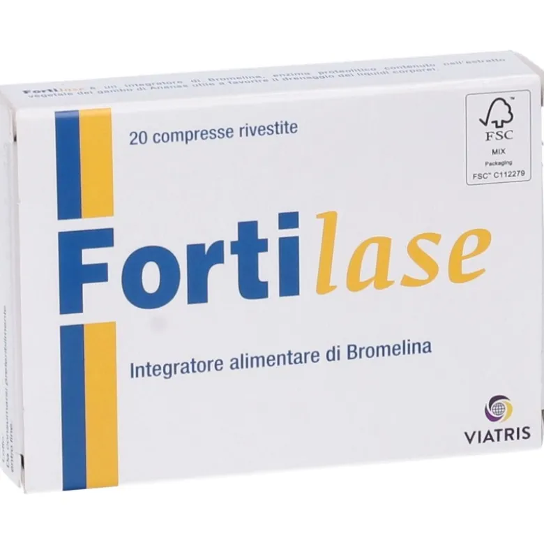 Fortilase Integratore Antinfiammatorio Bromelina 20 Compresse