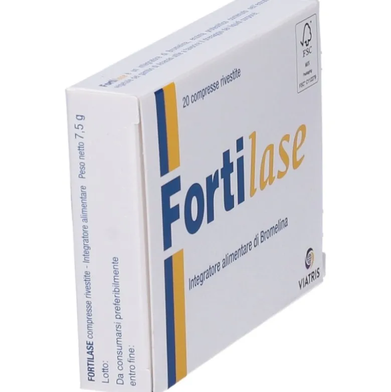 Fortilase Integratore Antinfiammatorio Bromelina 20 Compresse