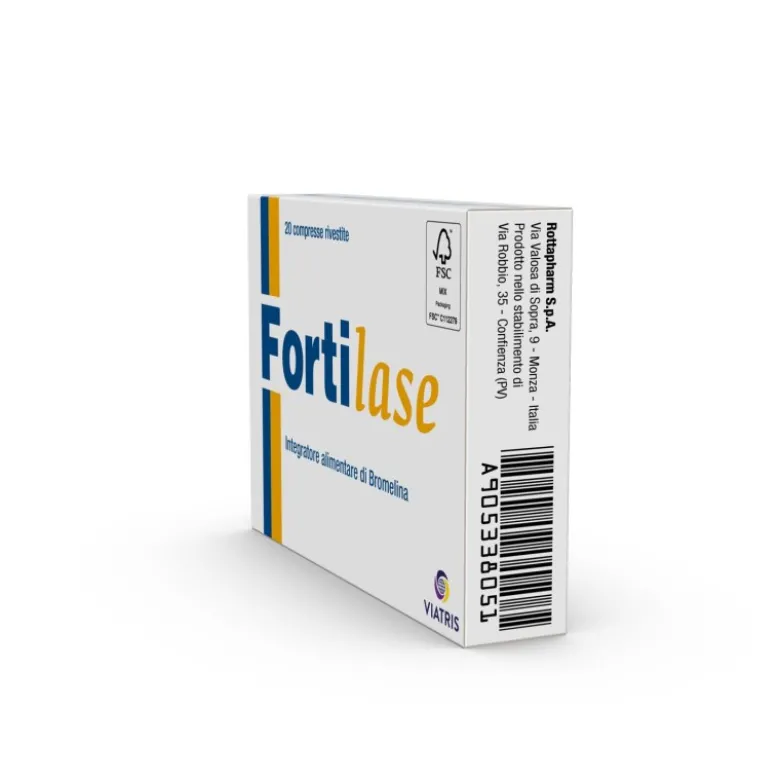 Fortilase Integratore Antinfiammatorio Bromelina 20 Compresse