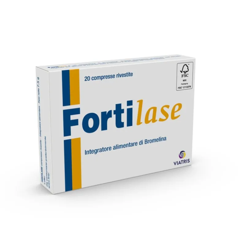 Fortilase Integratore Antinfiammatorio Bromelina 20 Compresse