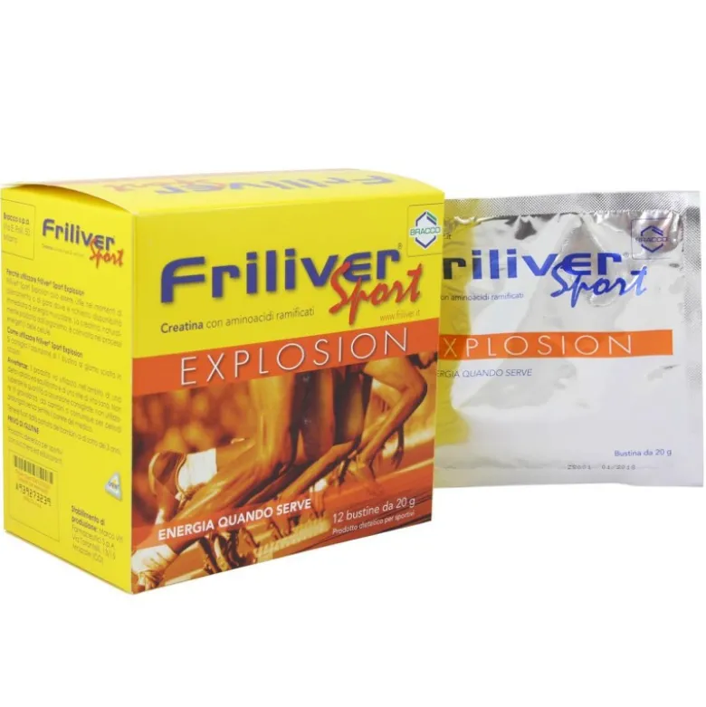 Friliver Sport Explosion Integratore con Creatina 12 Bustine da 20 gr