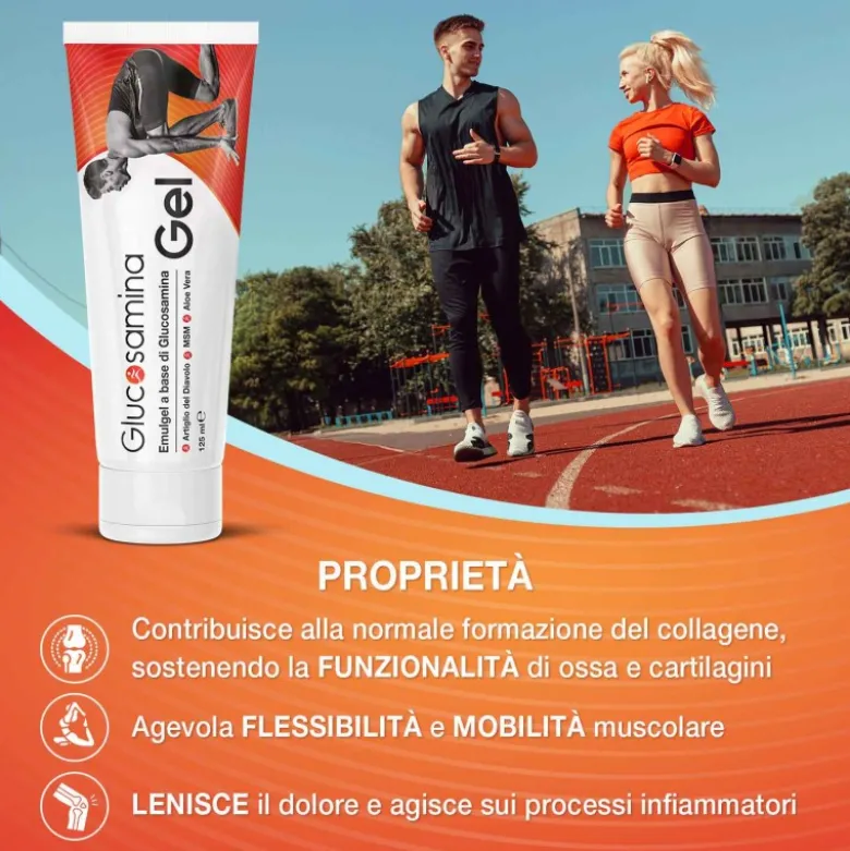 Glucosamina Joint Flex Gel Forte per Sollievo Articolare 125ml