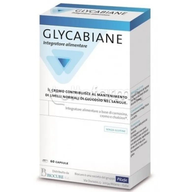 Glycabiane Integratore per Glucosio 60 Capsule