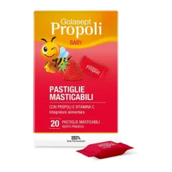 Golasept Propoli Baby Fragola per Sistema Immunitario 20 Pastiglie Masticabili