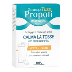 Golasept Tuss Propoli Integratore Lenitivo Gola Irritata 24 Compresse