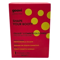 Goovi Integratore Alimentare Shape Your Booty Cellulite e Compattezza Cutanea 24 Stick da 10 ml
