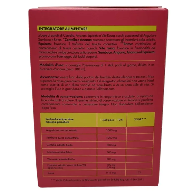 Goovi Integratore Alimentare Shape Your Booty Cellulite e Compattezza Cutanea 24 Stick da 10 ml