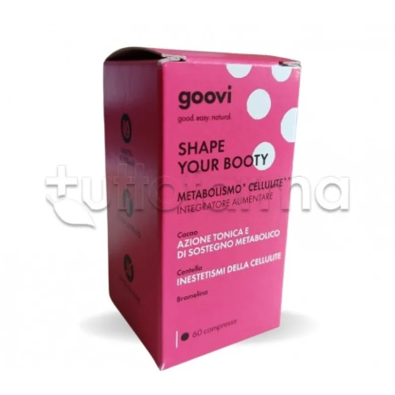 Goovi Shape Your Booty Integratore Tonico per Cellulite 60 Compresse
