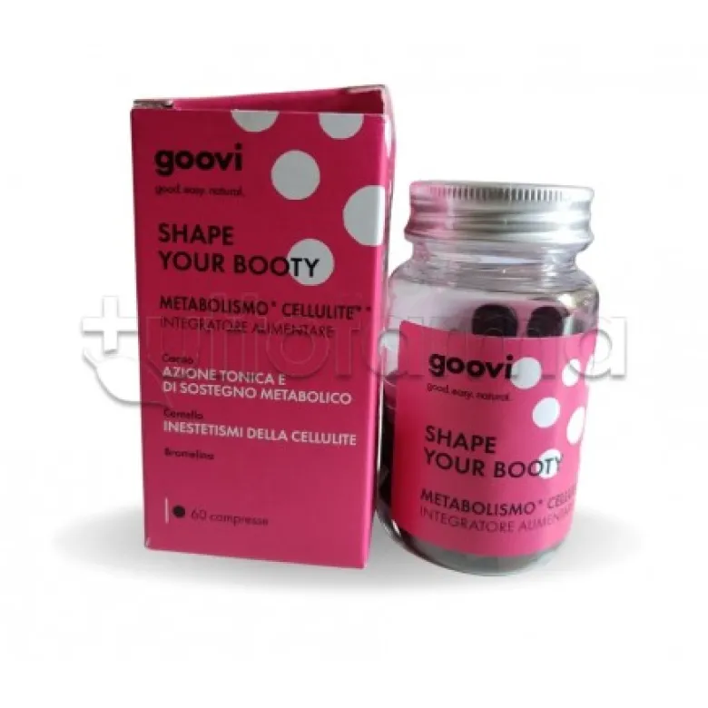 Goovi Shape Your Booty Integratore Tonico per Cellulite 60 Compresse