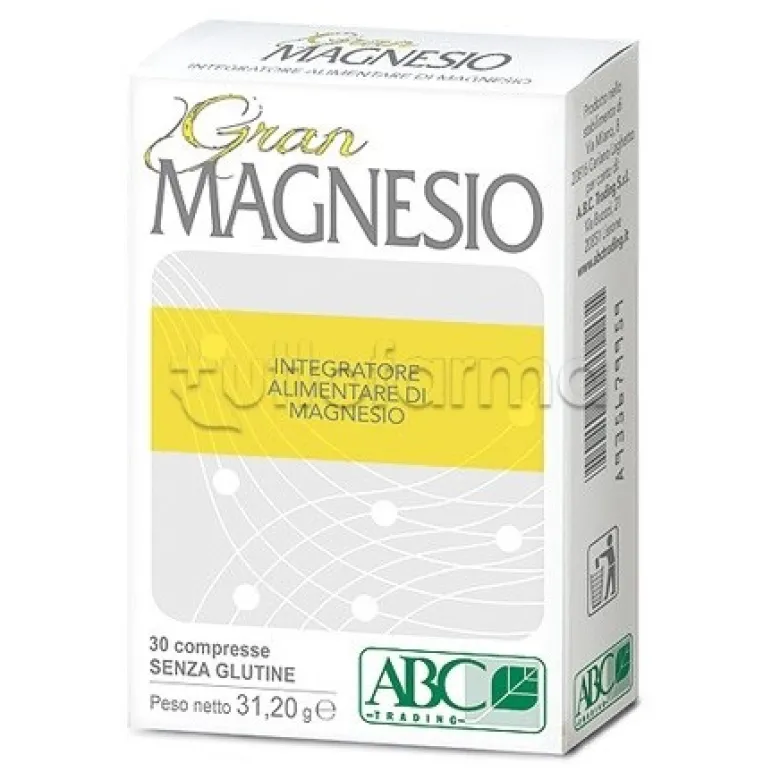 Gran Magnesio Integratore di Magnesio 30 Compresse