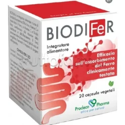 Gse Biodifer Integratore di Ferro Vitamine 20 Capsule