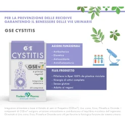 GSE Cystitis Integratore Vie Urinarie e Cistite 60 Compresse