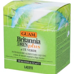 Guam Britannia Dren Plus Integratore Drenante Tè Verde 30 Bustine