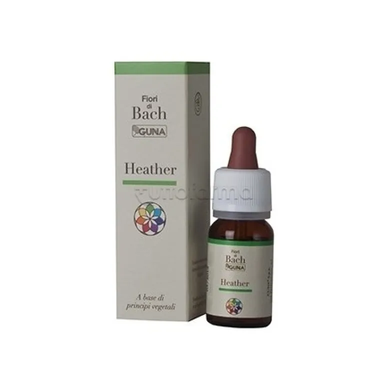 Guna Heather Fiori di Bach Rimedio per Bisogno Eccessivo Di Compagnia E Attenzione Gocce 10ml