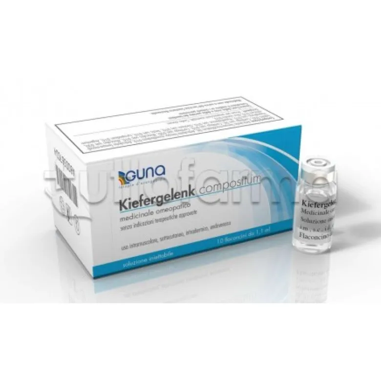 Guna Kiefergelenk Compositum Soluzione Omeopatica 10 Flaconcini