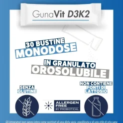GunaVit D3K2 Integratore di Vitamina D e Vitamina K 30 Bustine