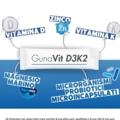 GunaVit D3K2 Integratore di Vitamina D e Vitamina K 30 Bustine