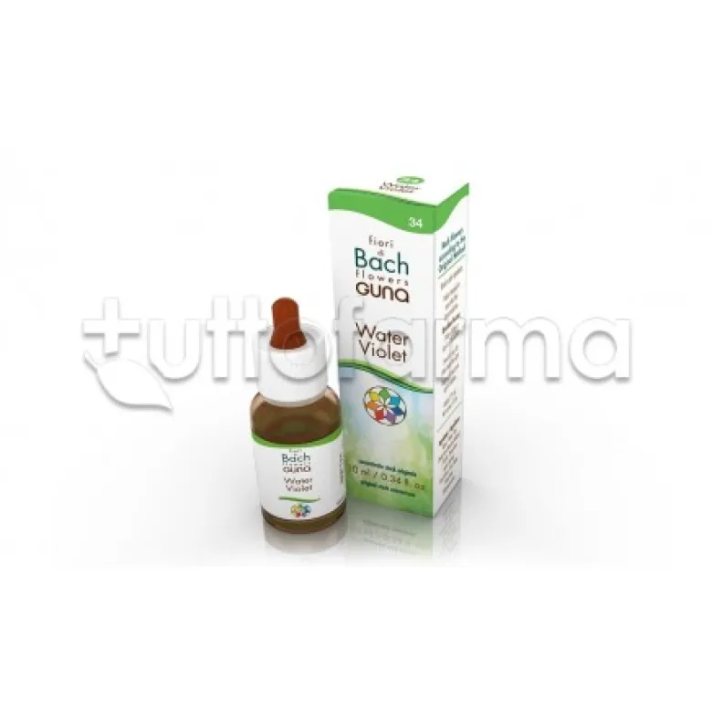 Guna Water Violet Fiori di Bach Gocce contro Isolamento e Timidezza 10ml