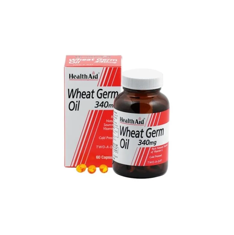 Healthaid Germe di Grano Olio Integratore Vitamina E 60 Capsule